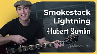 How to play Smokestack Lightning by Hubert Sumlin  Riff Guitar Lesson [upl. by Yesdnil]