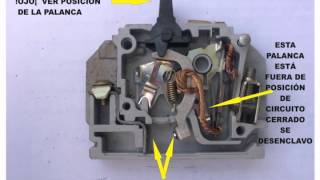 BREAKER O INTERRUPTOR TERMOMAGNÉTICO FUNCIONAMIENTO [upl. by Sivraj403]