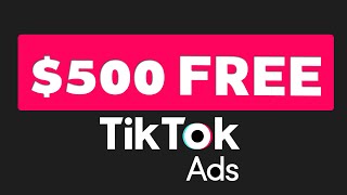 FREE 500 TIKTOK ADS COUPON 2024 [upl. by Gamal]