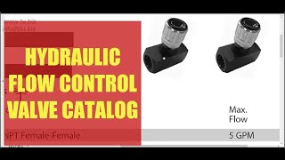 Flow control valve catalog [upl. by Kcirdec]