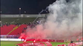 L’Entrata dei tifosi Pescaresi in curva nella trasferta ad Ancona 202324 [upl. by Clausen706]