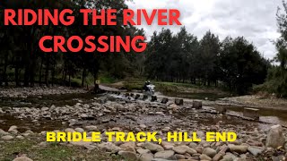 Riding the river crossing on the Bridle Track Hill End NSW [upl. by Tifanie]