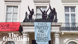 Activists occupy sanctioned Russian oligarch’s £50m London mansion [upl. by Kwapong]