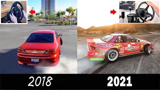 3 Year DRIFT PROGRESSION with a Wheel Starting on an OLD XBOX with a Thrustmaster TMX [upl. by Wohlen]