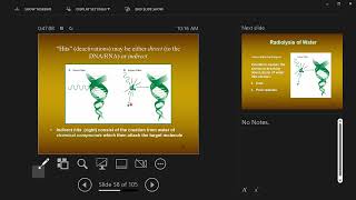 Radiolysis of water and Target Theory [upl. by Heer]