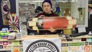 Action Board Sports Reviews the Comet Archetype Cosmic Bling Series Longboard Skateboard [upl. by Renfred402]