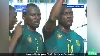 Afcon 2004 QF Nigeria vs Cameroon 2️⃣1️⃣ [upl. by Pylle]