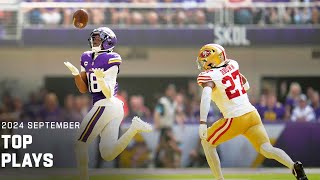 Top Plays of September  2024 NFL Season [upl. by Oijimer]