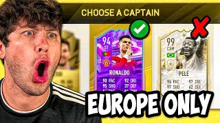 FUT DRAFT but with European Players ONLY [upl. by Eeresid]