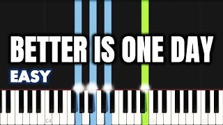 Matt Redman  Better Is One Day  EASY PIANO TUTORIAL by Synthly [upl. by Cammie]