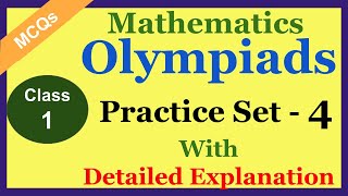 IMO  IOM Class 1 Math Olympiad MCQs  Practice Set  04 [upl. by Arimaj]