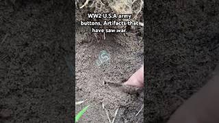 These Artifacts have seen war… WW2 USA Military buttons Found metal detecting for lost history [upl. by Annavoj]