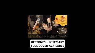 DEFTONES  ROSEMARY  BASS COVER WITH TABS [upl. by Hildebrandt]