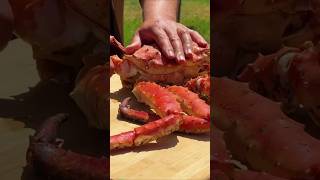 I Cook Giant King Crab with Signature Sauce A Gourmet Dish by the Sea 😋👌outdoorcooking foodie [upl. by Col]