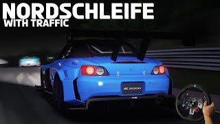 675BHP Honda S2000 Time AttackSUNDAY DRIVE at NordschleifePCASSETTO CORSASteering Wheel 1440p🔥 [upl. by Ekihc17]