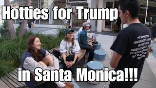 All of SANTA MONICA is GOING MAGA UNEXPECTED INTERVIEWS [upl. by Una]