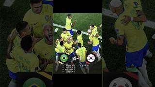 Brazil 🆚 Korea Best Match Of fifa World Cup Qatar football cr7 youtube shorts ronaldo messi [upl. by Notyard835]