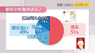 新年の年賀状送る？【みんなに聞いてみた】 [upl. by Namreg]