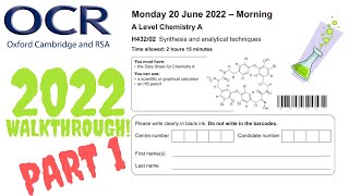 OCR A Level Chemistry 2022 Paper 2 Part 1 MCQ Walkthrough [upl. by Lessig]