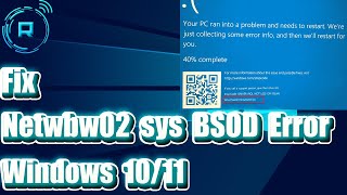 How to Fix Netwbw02 sys BSOD Error on Windows 10 11 [upl. by Akilat297]