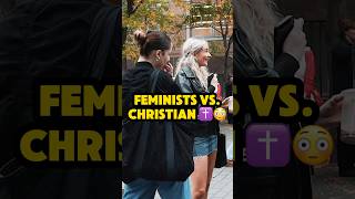 😳🤷🏼‍♀️ FEMINISTS ROAST CHRISTIAN [upl. by Oninrutas]