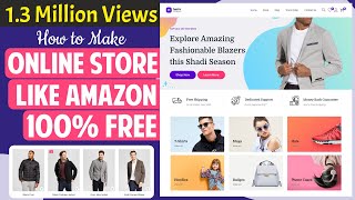 How to Create an eCommerce Website with WordPress FREE – ONLINE STORE 2022 [upl. by Yemane]