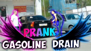 PRANK GASOLINE DRAIN  I didnt expect to get punched in the face prank joke humor [upl. by Loralyn399]