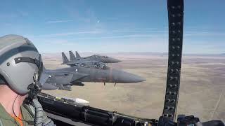 389th FS F15E Strike Eagle Aerial Footage [upl. by Fredi500]