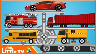 Learning Street Vehicles  Cars amp Trucks  City Vehicles for Kids  My Little TV [upl. by Monk]