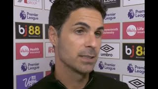 Mikel Arteta Post Match Interview Bourbemouth vs Arsenal 20 [upl. by Xel574]