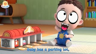 LiaChaCha Baby Has a Parking Lot Song Funny Facial Expressions [upl. by Jules767]