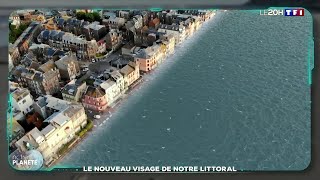 Montée des eaux  regardez en animation 3D comment notre littoral pourrait être submergé en 2050 [upl. by Tletski]