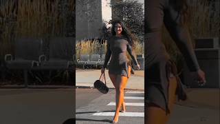 Attractive Model Crosswalk Stunning 🔥🍓🍓 crossfit fitness model glutes gymlover legsday abs [upl. by Ahtnamys608]