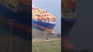 Container Ship dropping Anchor before beaching itself 🚢 ship container ocean freight amazing [upl. by Andrej336]