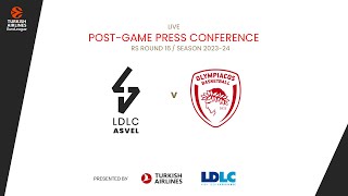 Press Conference LDLC ASVEL vs Olympiacos [upl. by Rinum]