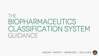 Biopharmaceutics Classification System BCS Guidance [upl. by Ursa]