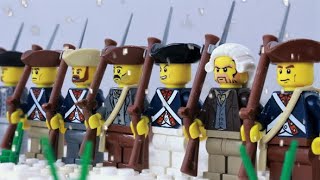 Lego Battle of Trenton  American Revolution stop motion [upl. by Ycnaf]