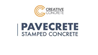 Application of PaveCrete Stamped Concrete  Creative Concrete Concepts [upl. by Ylelhsa]