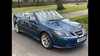 2008 SAAB 93 LINEAR 19 TiD CONVERTIBLE [upl. by Enelym]