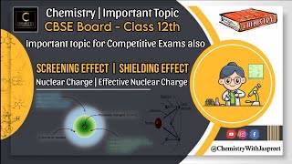 Screening Effect  Shielding Effect  Nuclear Charge  Effective Nuclear Charge CBSE  NCERT  Neet [upl. by Ahseiyk446]