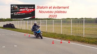 Nouveau Plateau Moto 20212024 Explications slalom évitement [upl. by Esej]