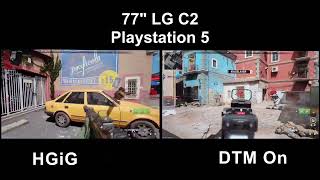 LG C2 Comparison  HGiG vs Dynamic Tone Mapping On  PS5 [upl. by Beard]