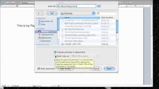 Save a Mac Pages File as a Word File [upl. by Ettenan927]