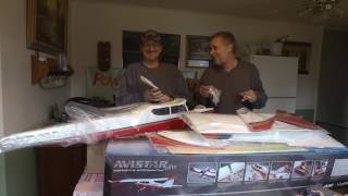 From Tower Hobby Martys NEW Avistar Elite by Great Planes UnBoxing [upl. by Wesa]