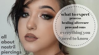 Nose Piercing 101 Process AftercareHealing Pros and Cons What to Expect [upl. by Sulakcin]