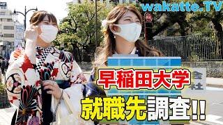 ふーみん奇行に走る！？早稲田生の卒業後の就職先を調査！【wakatteTV】521 [upl. by Dawes48]