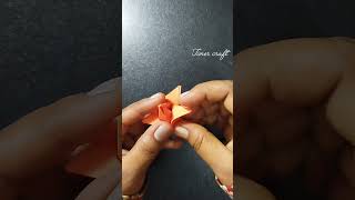 Paper Tulip flower making papertulip papercraft [upl. by Pattani140]