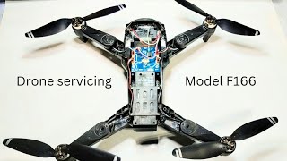 howto f166 drone servicing l drone motherboard servicing l braceless drone servicing l f166 drone [upl. by Atsillac828]