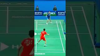 unexpected rally between Kento Momota and Lei Lan youtubeshorts shorts [upl. by Ardnuaed360]