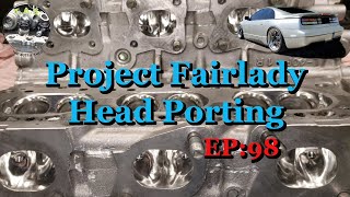 Porting The VG30DETT Cylinder Heads Project Fairlady The Nissan Z32 300zx Twin Turbo Mega Build [upl. by Rolyks]